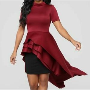 Fashion Nova - Align with me top - Wine